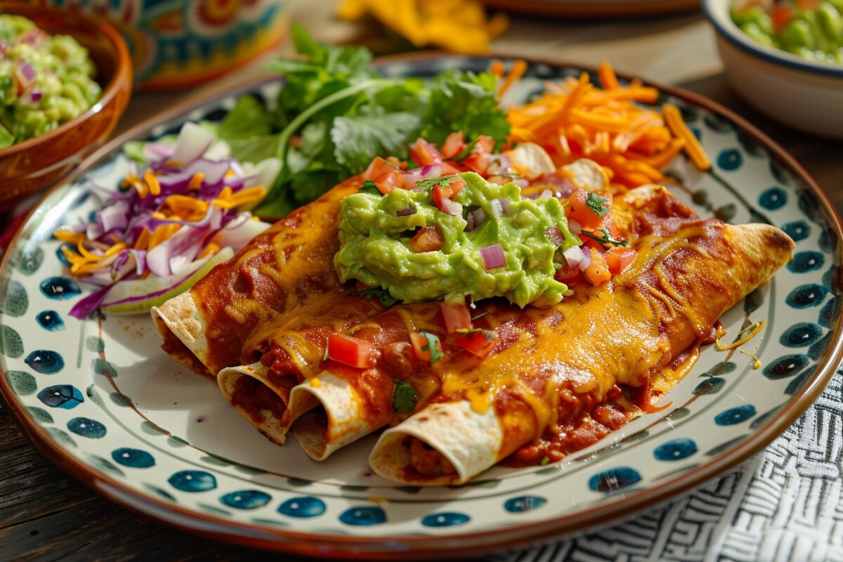Festin mexicain : enchiladas végétaliennes, explosion de goûts