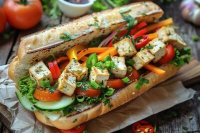 Voyage culinaire : bánh mì végétalien, street food vietnamienne