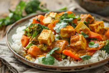 Curry de légumes et tofu de tous les records, un curry végétal riche et satisfaisant