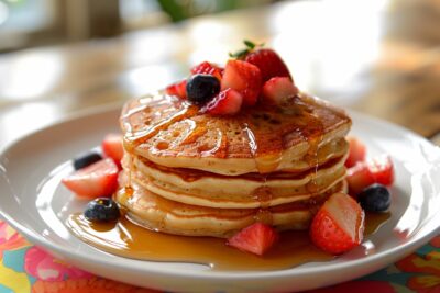 Découvrez la recette ultra-rapide et healthy de pancakes par une diététicienne pour un petit-déjeuner gourmand et léger