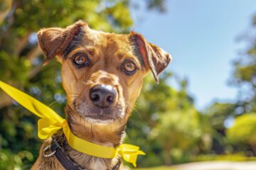 Le ruban jaune sur nos amis canins : un signal d'alerte pour leur bien-être et le notre que vous devez connaître