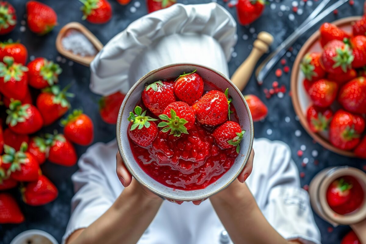révélez le chef qui sommeille en vous avec cette recette facile de coulis de fraises pour sublimer vos desserts