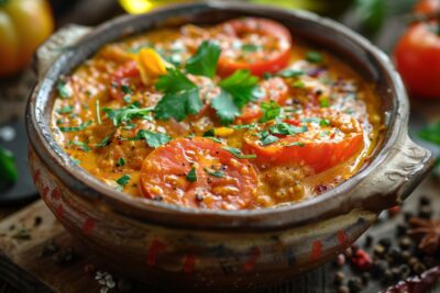Découvrez comment transformer des tomates en un plat réconfortant et exotique avec la recette des tomates cocotte au curry