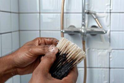 Découvrez le secret des plombiers pour éliminer les taches noires sur les joints de silicone dans votre salle de bain
