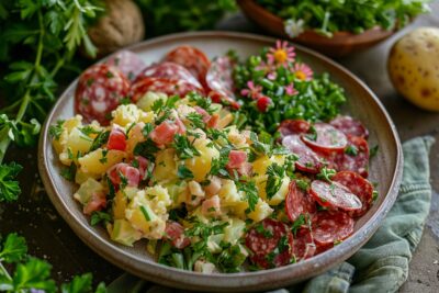 Redécouvrez les classiques: Comment transformer une simple salade de pommes de terre et saucisson en un plat gourmet?
