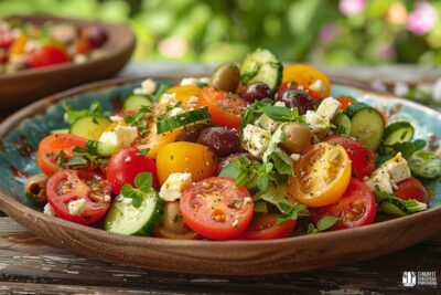 Redécouvrez l'été avec la salade gréco-provençale de Laurent Mariotte : une explosion de saveurs dans votre assiette