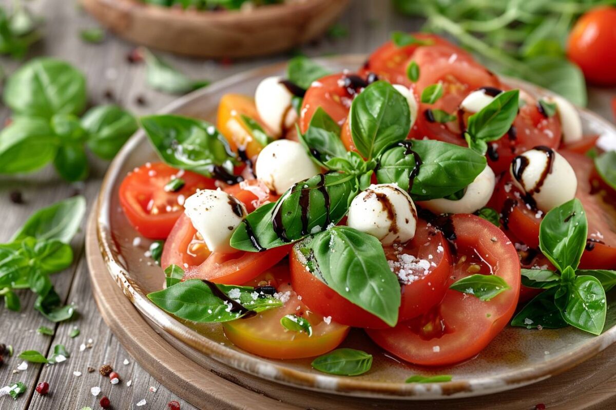 Découvrez cette salade de tomates revisitée avec 5 ingrédients qui va étonner vos invités et ravir vos papilles