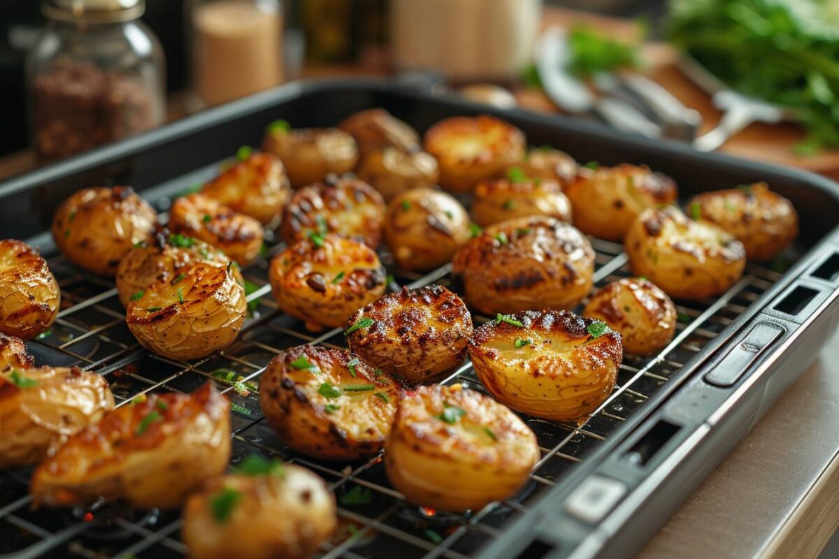 Découvrez comment préparer des petites pommes de terre rôties au Airfryer qui raviront petits et grands