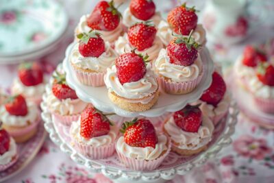 découvrez comment réaliser de délicieuses bouchées à la crème et aux fraises pour émerveiller vos invités