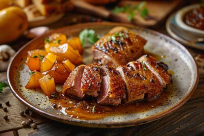 Découvrez comment sublimer vos dîners avec notre recette de magrets de canard aux coings, un délice automnal