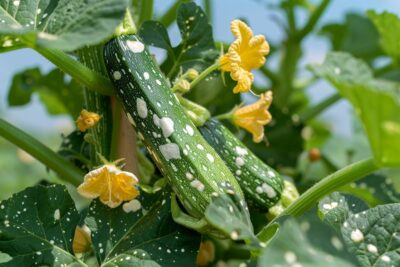 Découvrez cette astuce incroyable avec du lait pour sauver vos courgettes des taches blanches