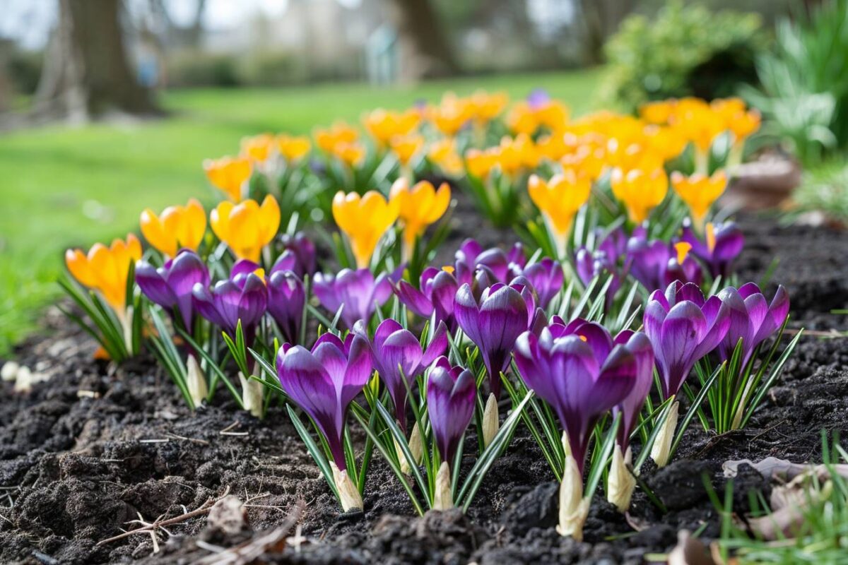 Découvrez comment vos crocus peuvent transformer votre jardin au printemps avec une plantation en septembre