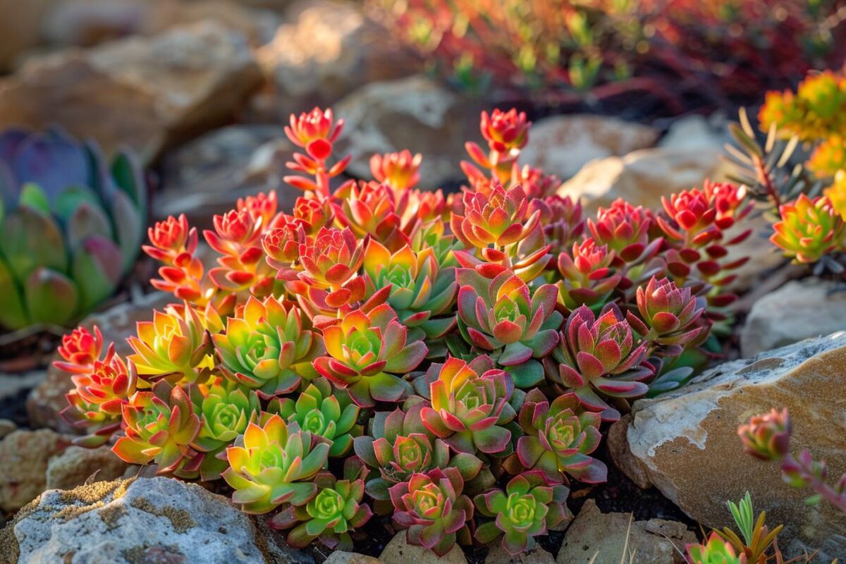 Découvrez le sédum : la plante idéale pour colorer et dynamiser vos rocailles avec facilité