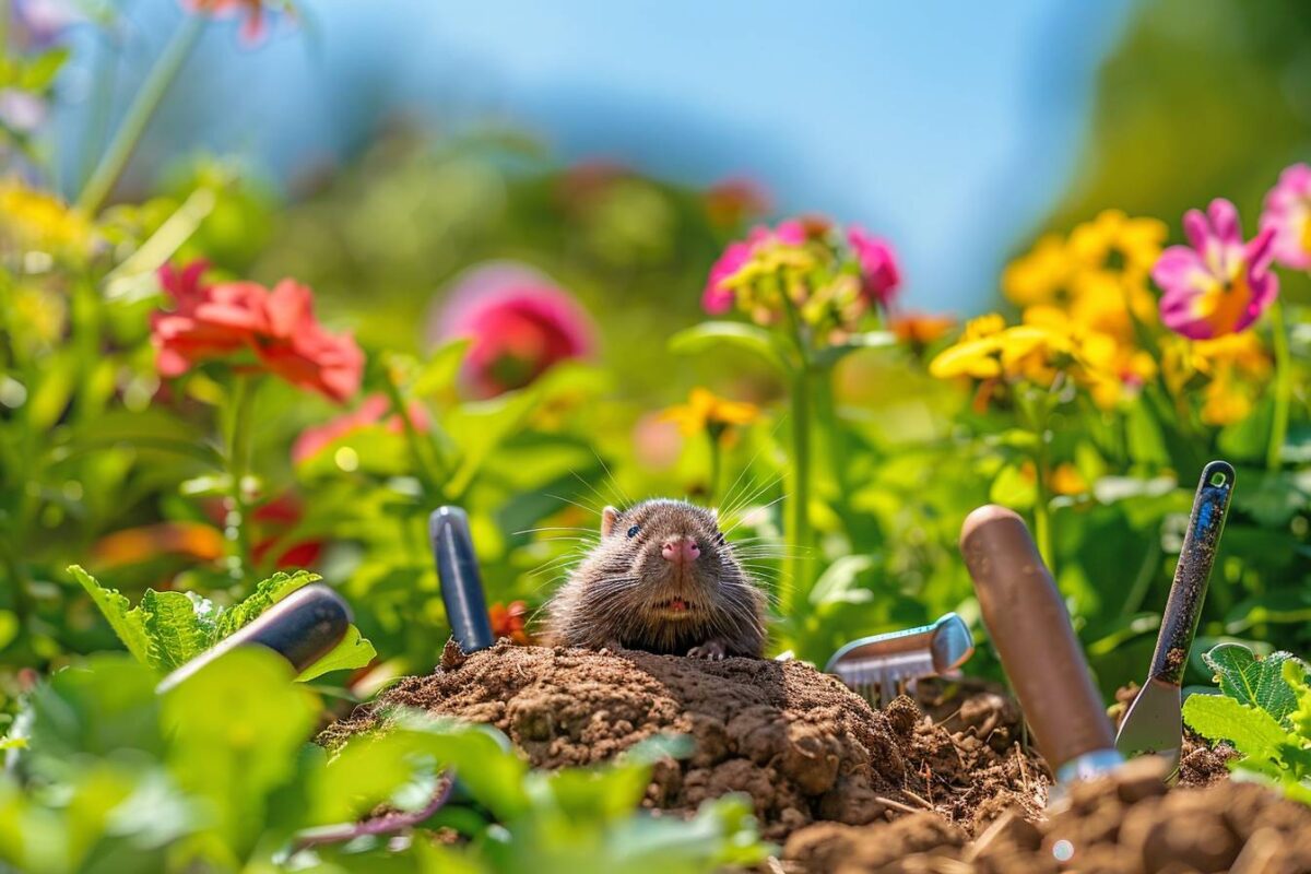 11 astuces pour éloigner les taupes de votre jardin