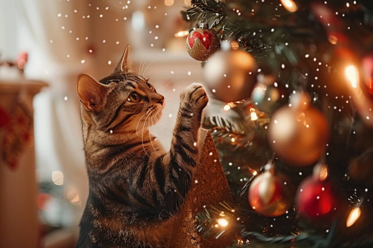 4 astuces simples et efficaces pour protéger votre sapin des assauts de votre chat