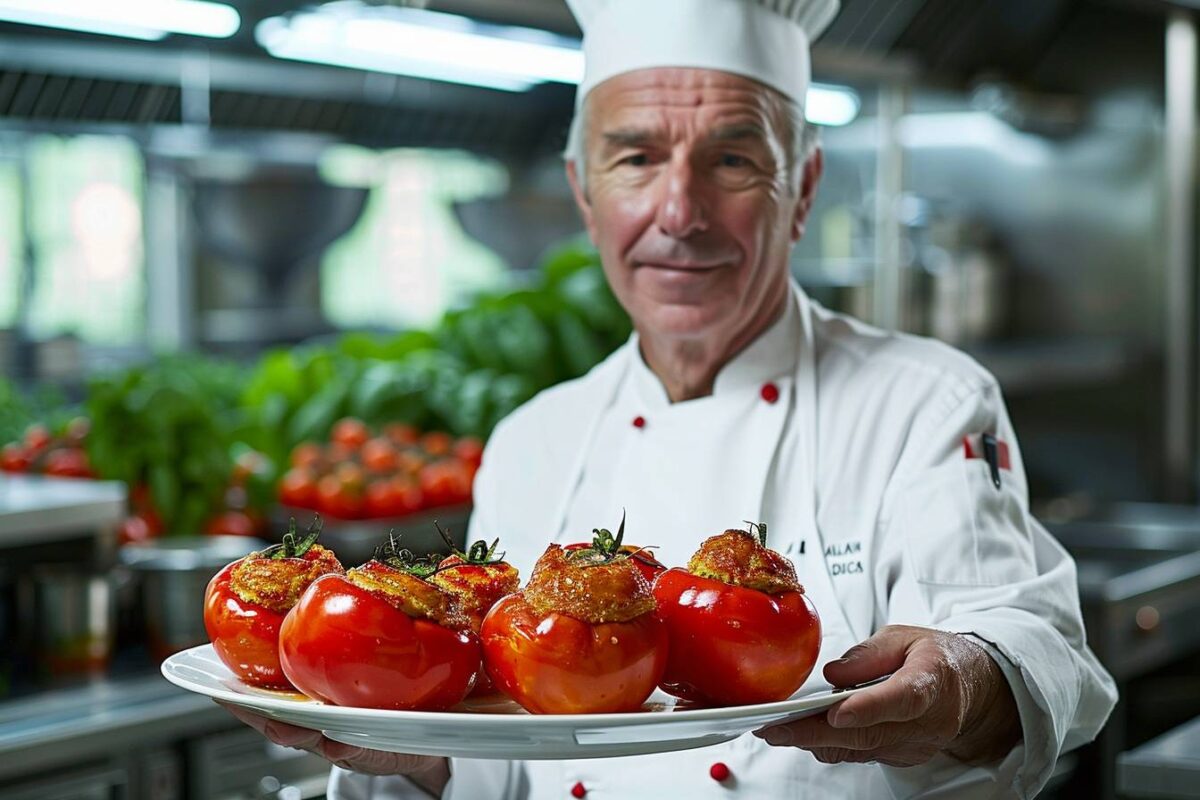 Alain Ducasse présente ses tomates farcies, une recette inratable d’une simplicité étonnante