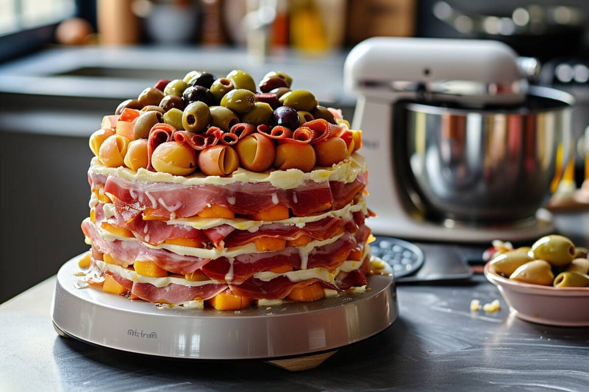 Découvrez comment créer un délicieux cake salé jambon, olives et fromage avec votre Thermomix !