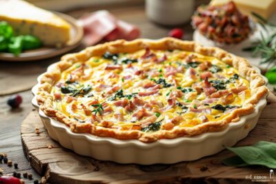 Découvrez comment la quiche aux épinards, jambon et fromage de chèvre peut transformer vos repas quotidiens