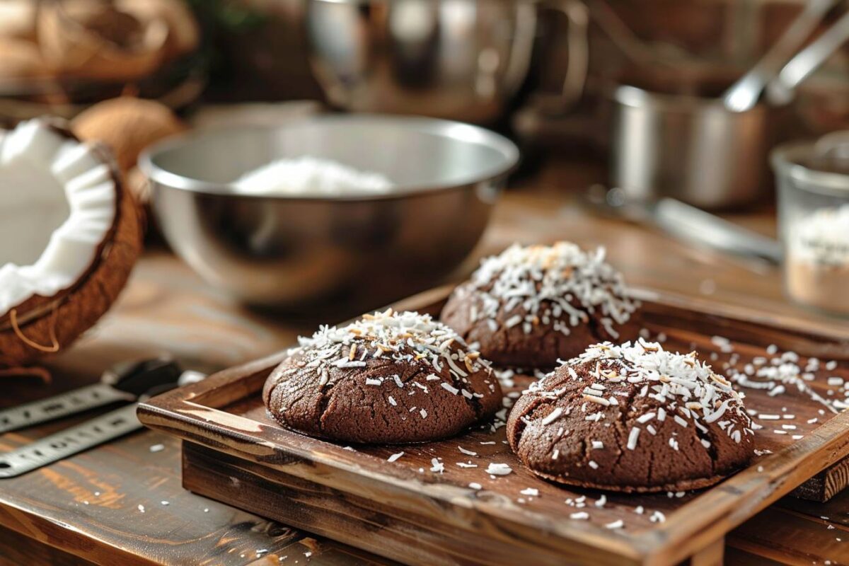 Découvrez comment préparer des biscuits chocolat-coco en 3 ingrédients et épater vos amis avec cette recette simple et délicieuse