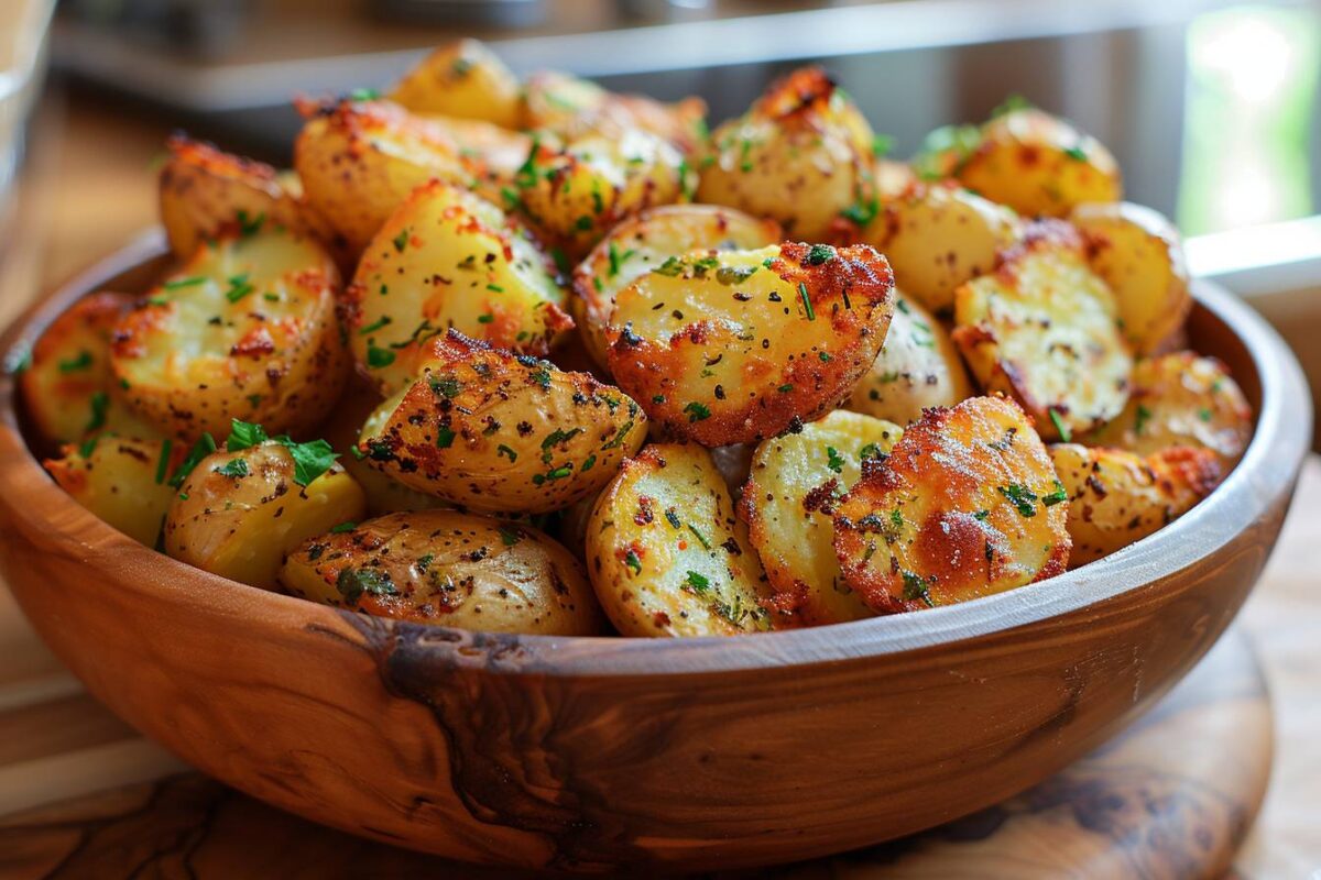 Découvrez comment préparer des petites pommes de terre rôties au Airfryer qui raviront petits et grands