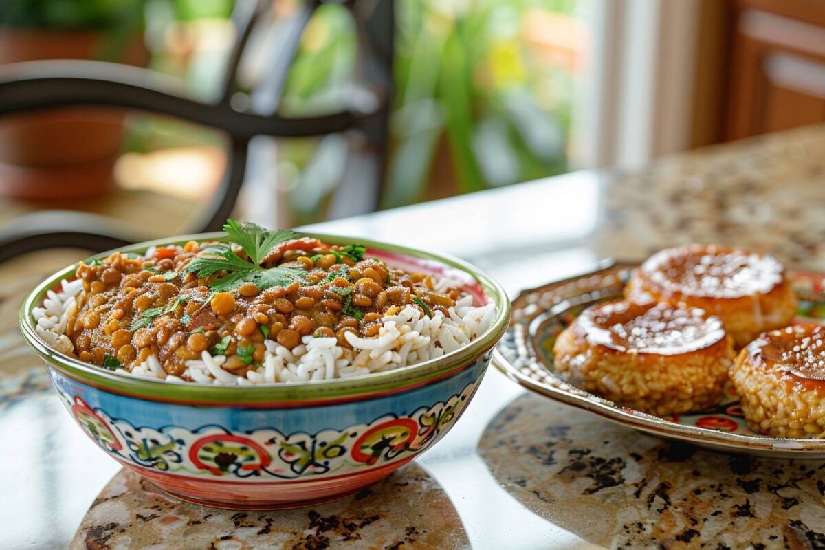 Découvrez comment préparer un succulent ragoût de lentilles et riz avec des flans à la noix de coco dans votre Airfryer