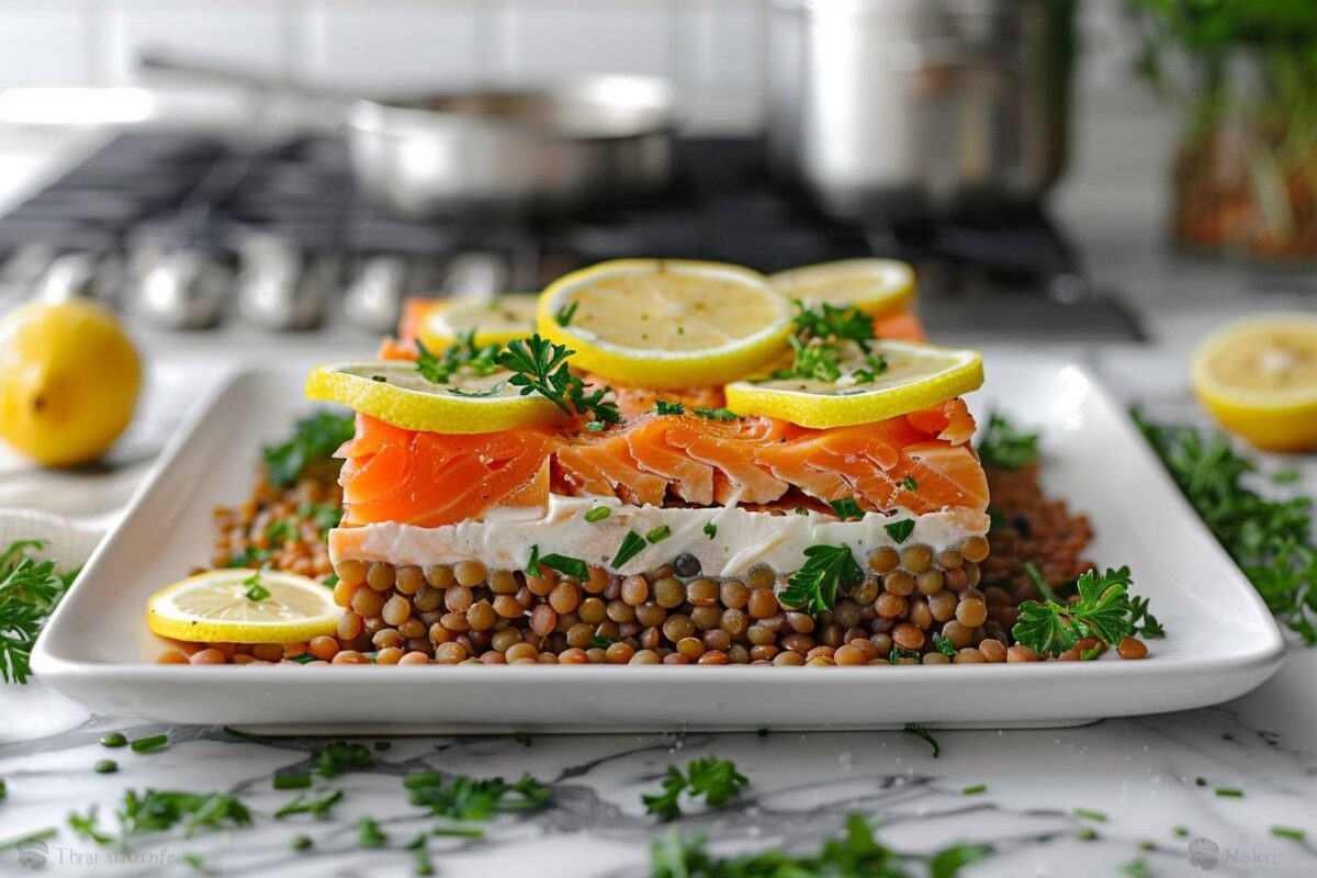 Découvrez comment ravir vos papilles avec une terrine de lentilles et saumon, une recette simple et chic