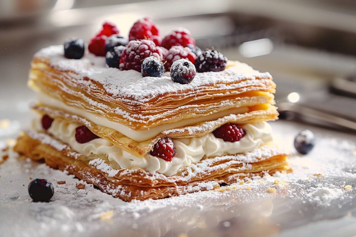 Découvrez comment réaliser le mille-feuille du boulanger pour éblouir vos invités lors du prochain dîner