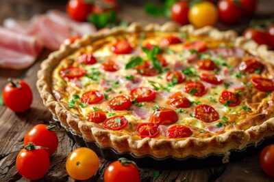 Découvrez comment sublimer votre soirée avec une quiche aux tomates et jambon fumé irrésistible