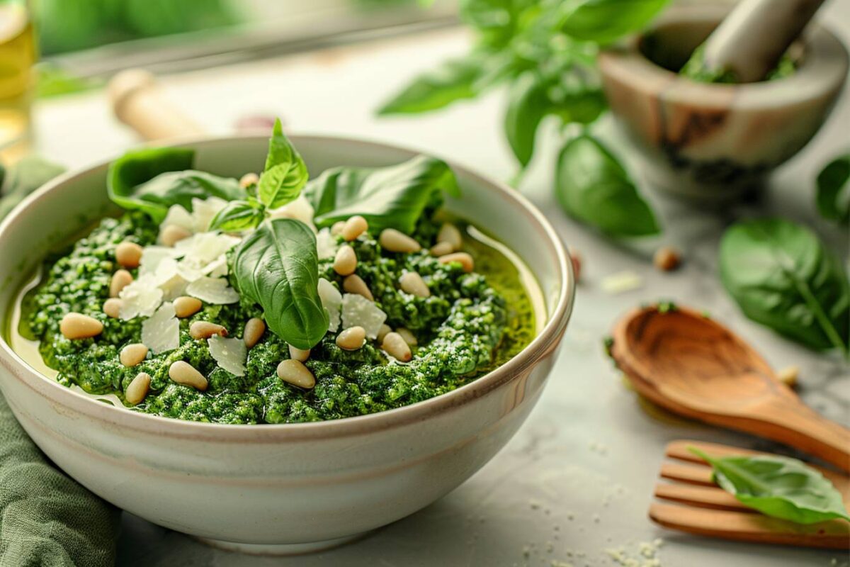 Découvrez l’art de réussir votre pesto à la perfection pour sublimer vos pâtes