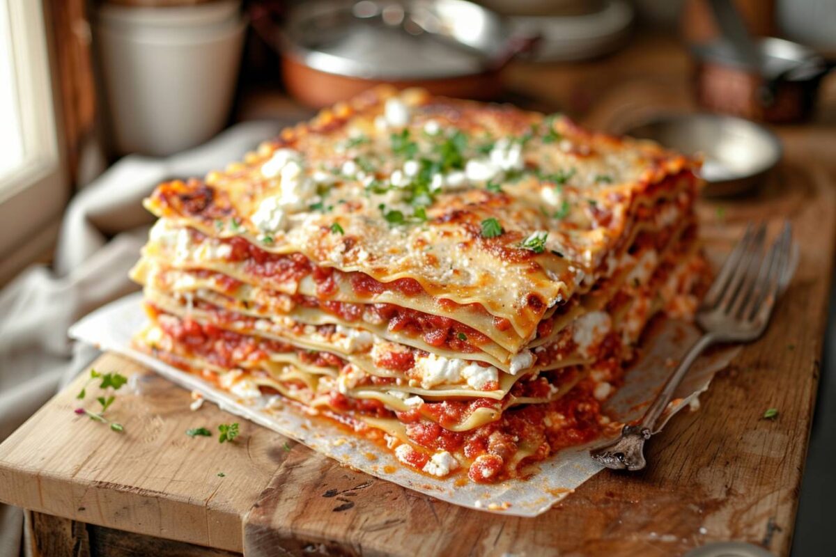 Découvrez la lasagne de chèvre à la crème, une recette simple qui ravira vos papilles et réchauffera vos soirées