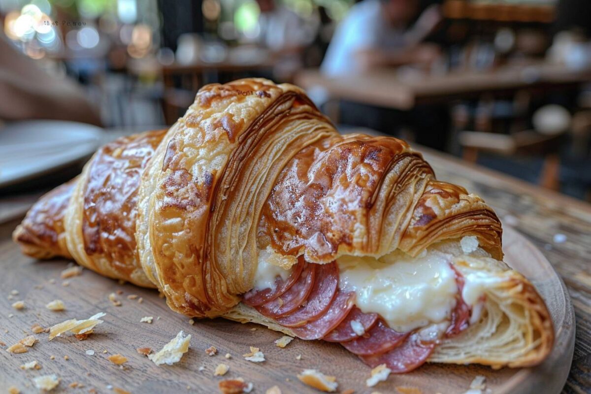 Découvrez le smashed croissant revisité : straciatella et mortadelle pour un plaisir gourmand inégalé