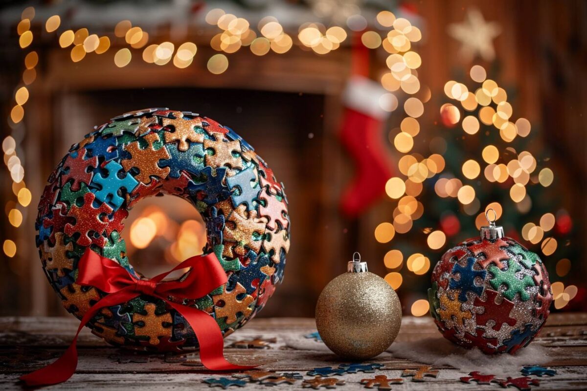 Des décorations de Noël uniques avec des pièces de puzzle recyclées : 3 idées originales pour éblouir vos invités