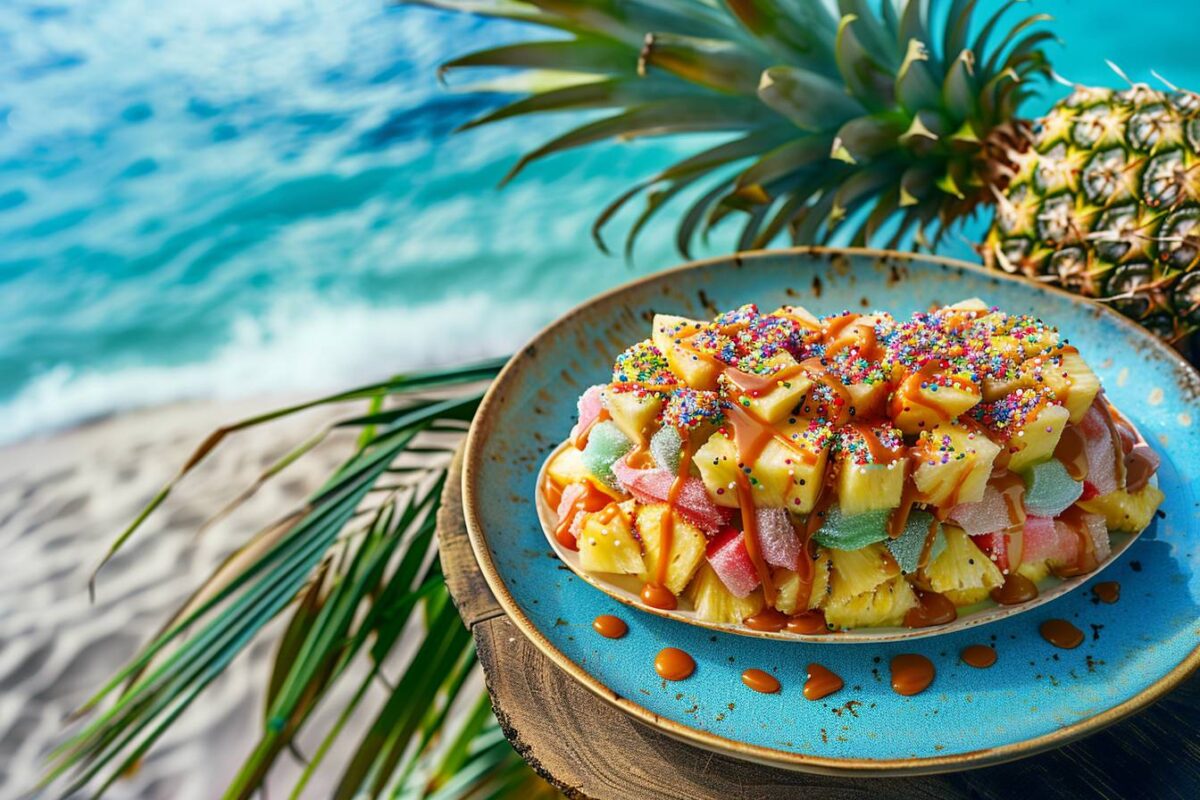 L’ananas glacé surprise, prêt en 20 minutes, un dessert tropical à partager