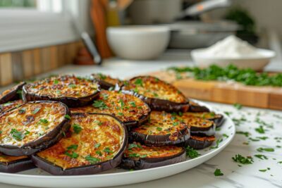 La magie des aubergines frites au persil, un régal prêt en 20 minutes qui ravira vos papilles