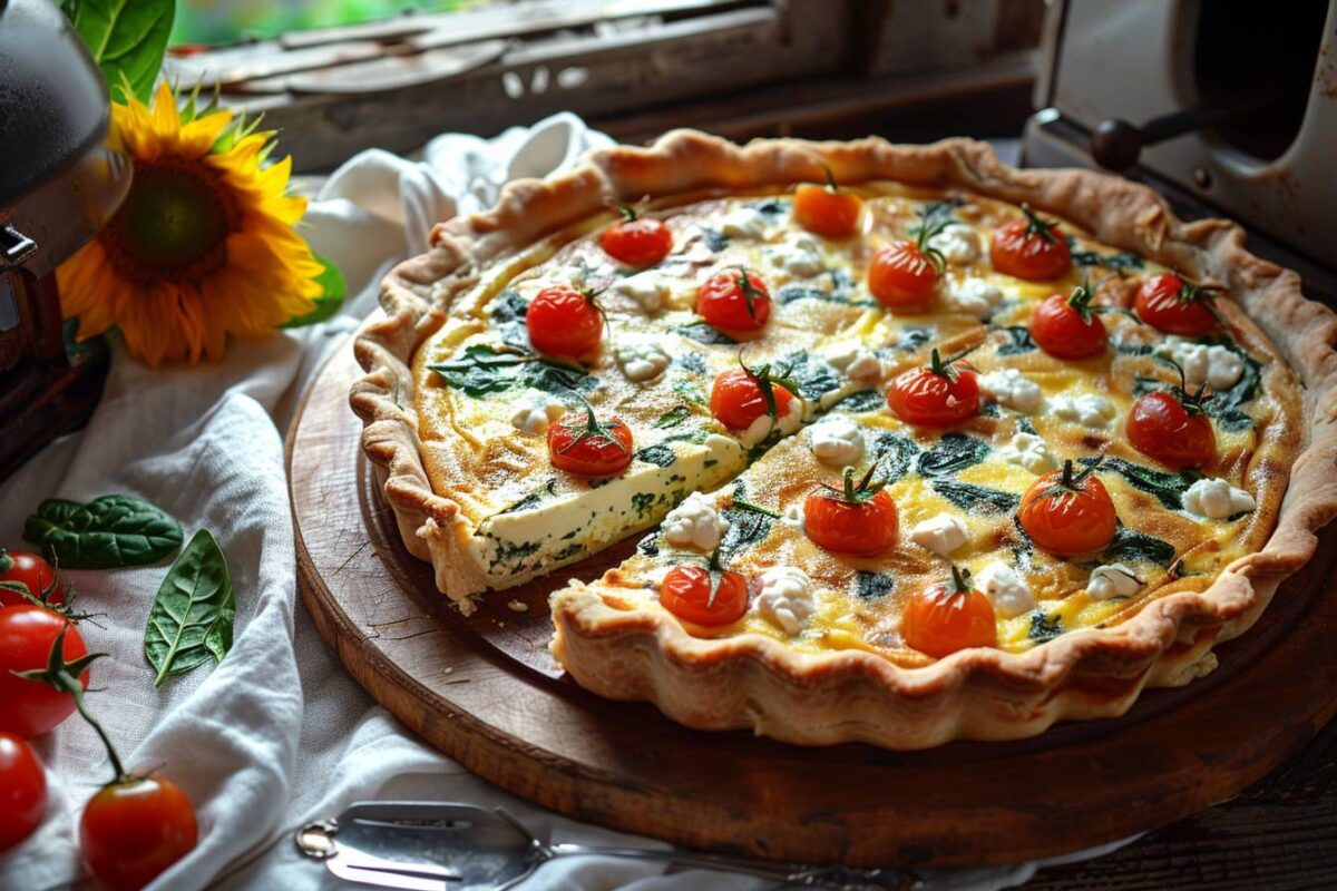 La quiche au fromage de chèvre si savoureuse, prête en 40 minutes, qui ensoleillera votre table