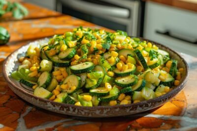 La recette simple de courgettes au maïs et poivrons verts, prête en 20 minutes, pour éveiller vos papilles