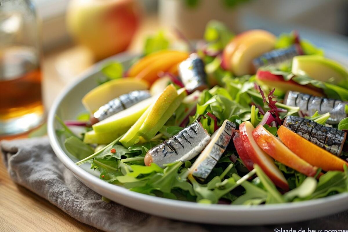 La salade de harengs aux deux pommes, une recette simple et savoureuse qui ravira vos papilles