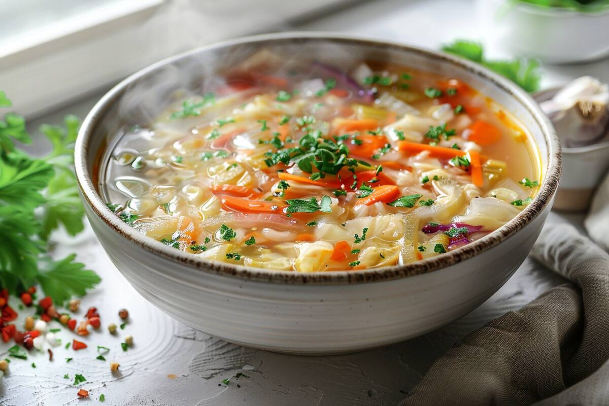 La soupe au chou, prête en 25 minutes, pour transformer votre régime sans sa