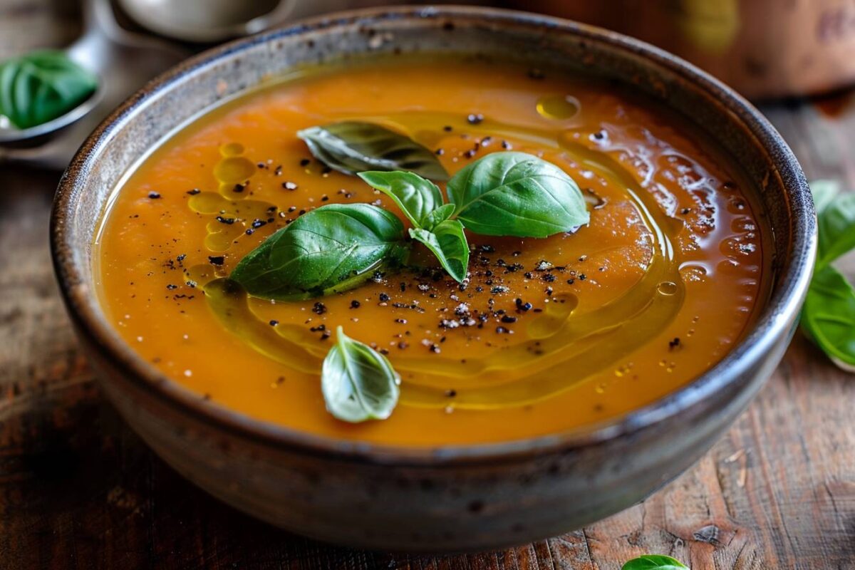 La soupe de poivrons rouges pour réchauffer votre soirée et ravir vos papilles, prête en 30 minutes