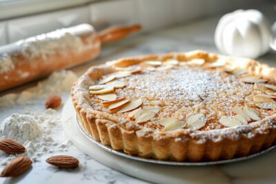 La tarte sucrée aux amandes, prête en 40 minutes, pour ravir vos papilles et vos invités