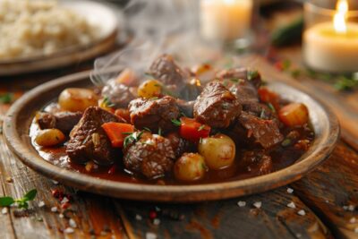 Le bœuf bourguignon est le plat idéal pour réchauffer vos soirées d’hiver