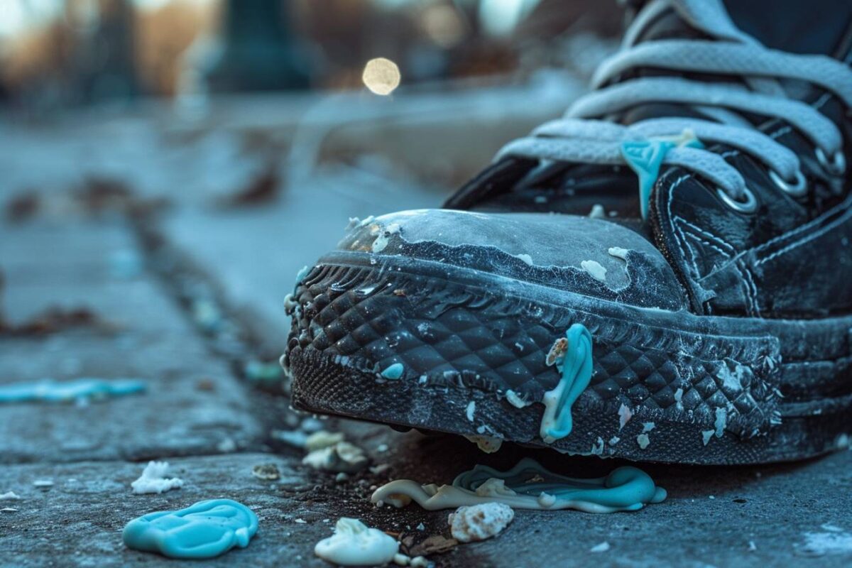 Le chewing-gum sur vos chaussures : 3 techniques surprenantes pour vous en débarrasser facilement