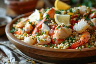 Le couscous de poissons, un plat qui ravira vos papilles et vos convives, prêt en 1 heure