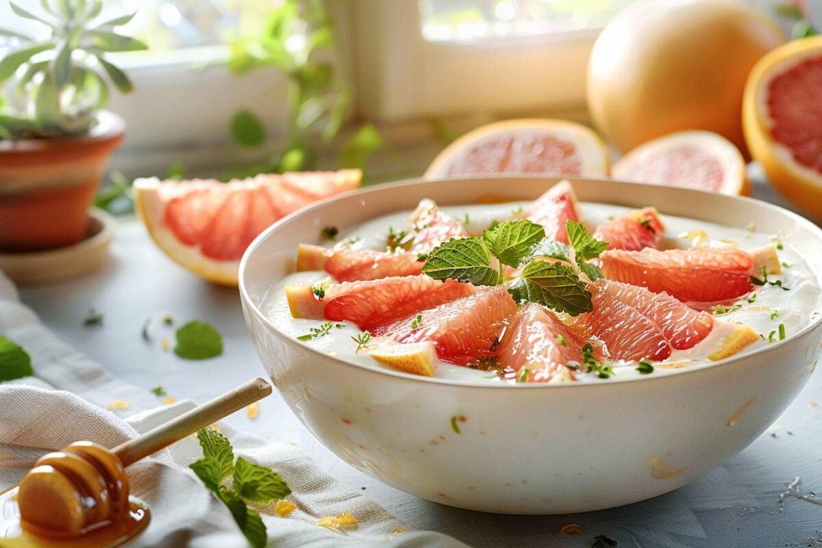 Le fromage blanc au pamplemousse pour vos desserts et petits-déjeuners, prêt en 10 minutes