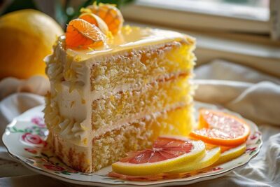 Le gâteau mousseline aux agrumes : un dessert léger qui ravira vos papilles prêt en 5 minutes