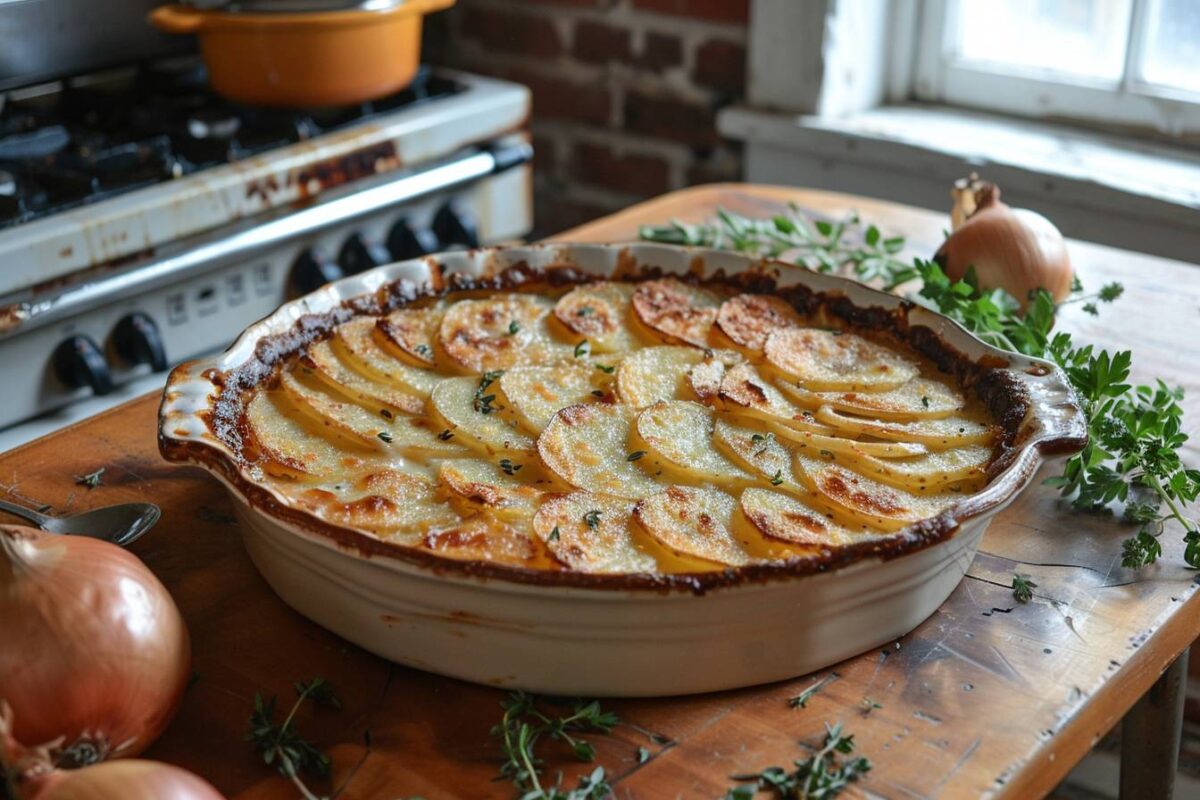 Le gratin de pommes de terre aux oignons inoubliable pour transformer votre soirée