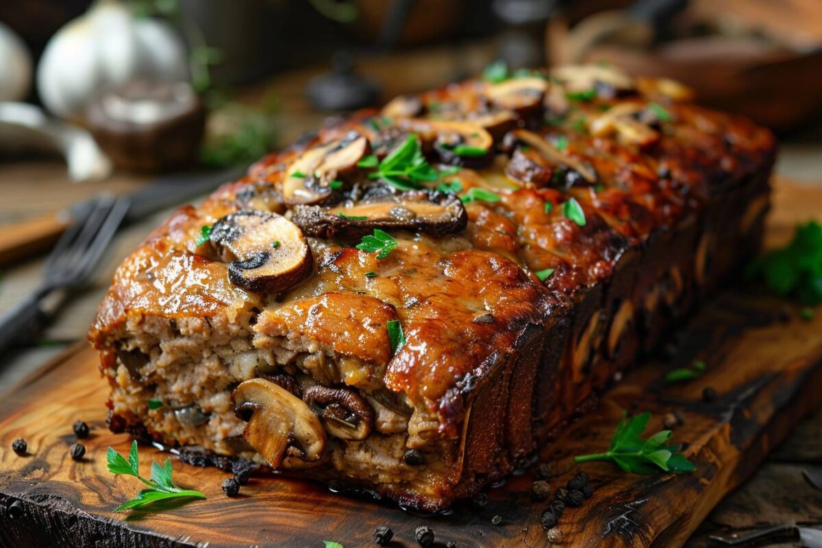 Le pain de veau aux champignons, une recette simple qui ravira toute la famille, prêt en 1 heure