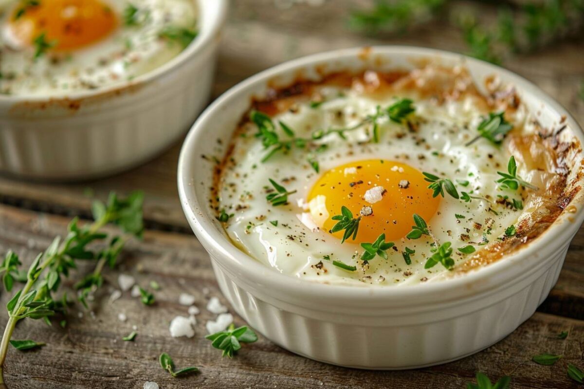 Le plaisir des œufs cocotte aux fines herbes, une recette simple et savoureuse pour égayer vos repas