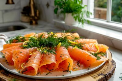 Le saumon gravlax, prêt en 60 minutes, une révélation culinaire qui émerveille vos papilles et vos convives avec des astuces de chef