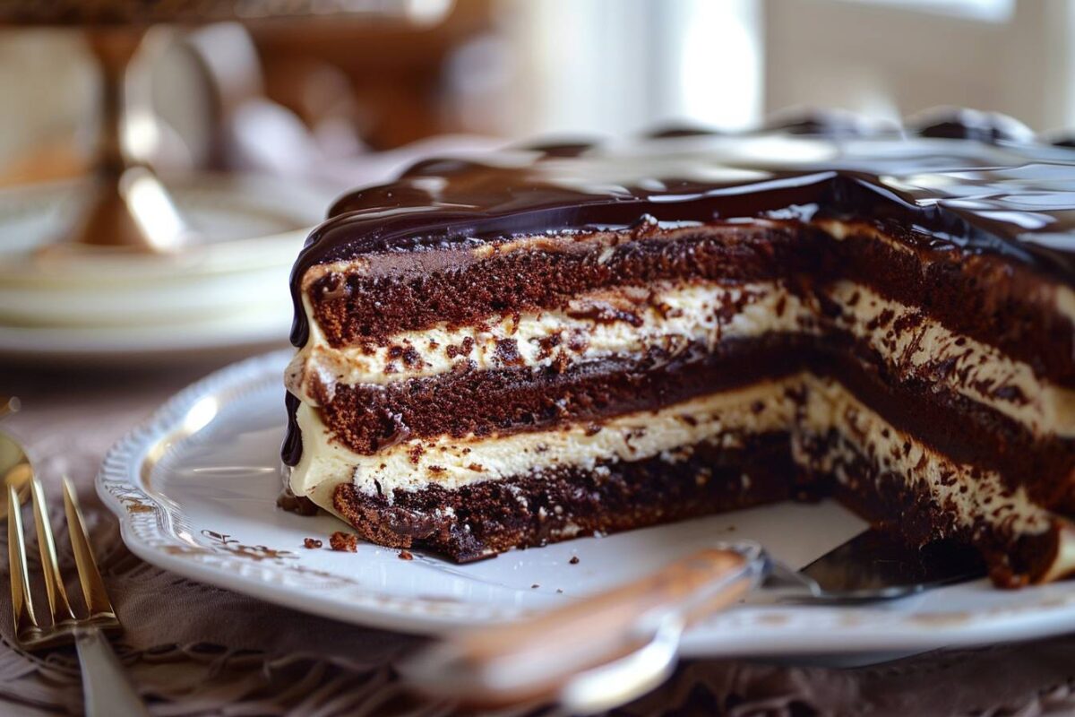 Le secret d’un dessert parfait : gâteau au chocolat, ricotta crémeuse et glaçage intense